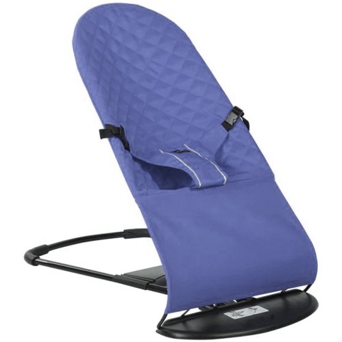 Balansoar pentru bebelusi karemi, ergonomic cu inclinare reglabila, pliabil, 0-2 ani, albastru