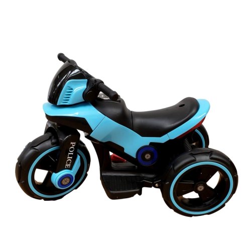 Motocicleta electrica copii sport, karemi, 3 roti, usb player, albastra