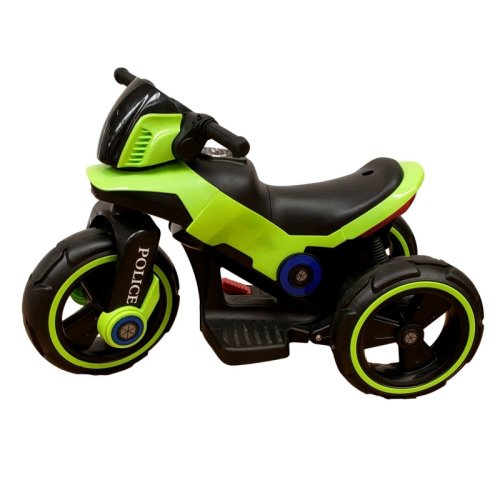 Motocicleta electrica copii sport, karemi, 3 roti, usb player, verde