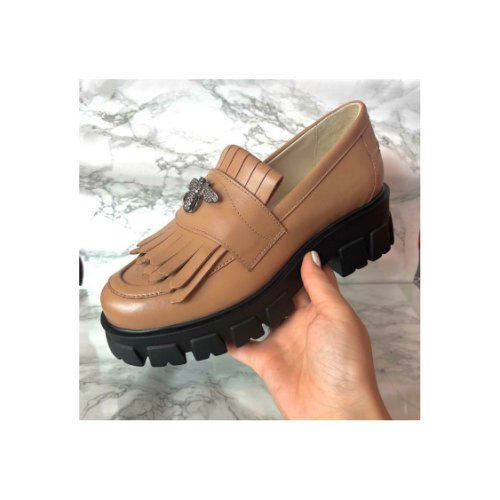 Pantofi casual damă din piele naturală, leofex - 405-1 cappuccino box