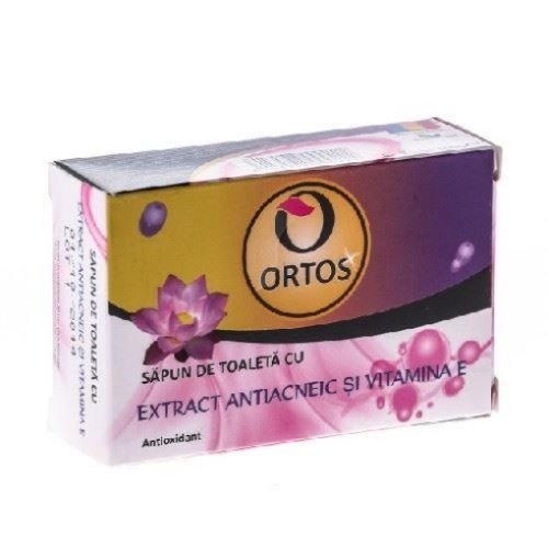Ortos sapun cu extr.antiacneic+vit.e 100g