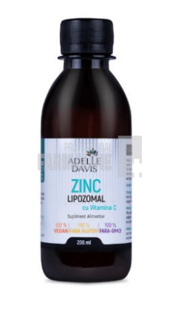 Adelle davis zinc lipozomal cu vitamina c 200 ml