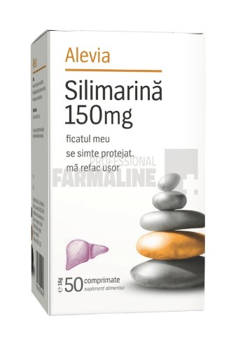 Alevia silimarina 150 mg 50 comprimate