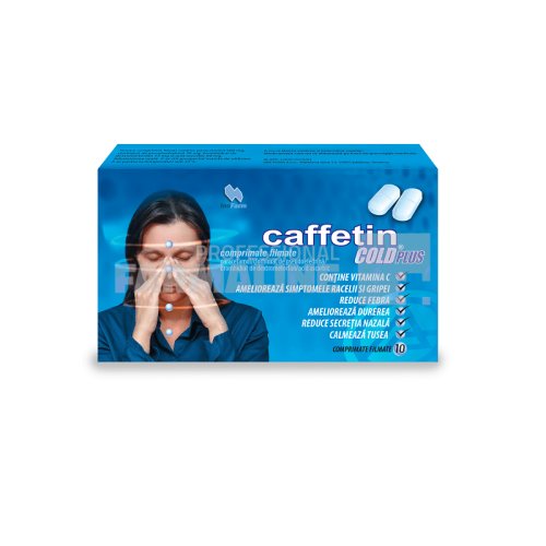 Caffetin cold plus 10 comprimate