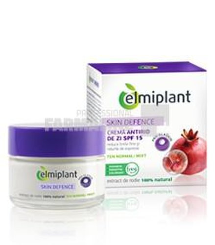 Elmiplant skin defence crema antirid de zi spf15 ten normal 50 ml