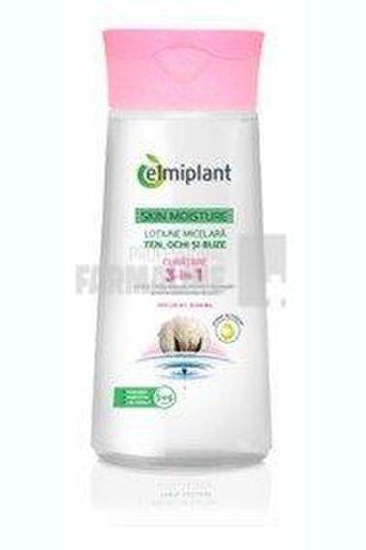 Elmiplant skin moisture lotiune micelara 3 in 1 ten uscat/sensibil 400 ml
