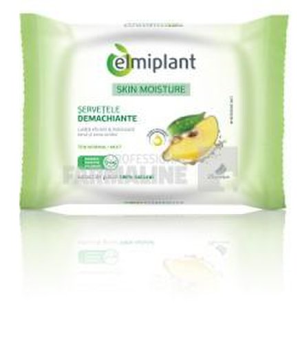Elmiplant skin moisture servetele demachiante ten normal/mixt 25 bucati 