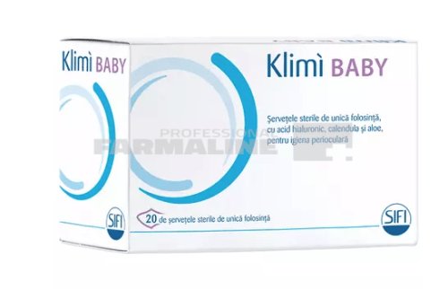 Klimi baby servetele sterile pentru igiena oculara 20 bucati