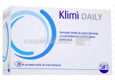Klimi daily servetele sterile pentru igiena oculara 20 bucati