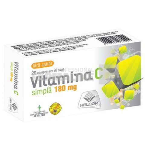 Vitamina c fara zahar 180 mg 20 comprimate