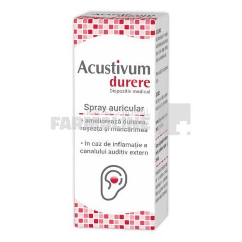 Zdrovit acustivum durere spray auricular 20 ml