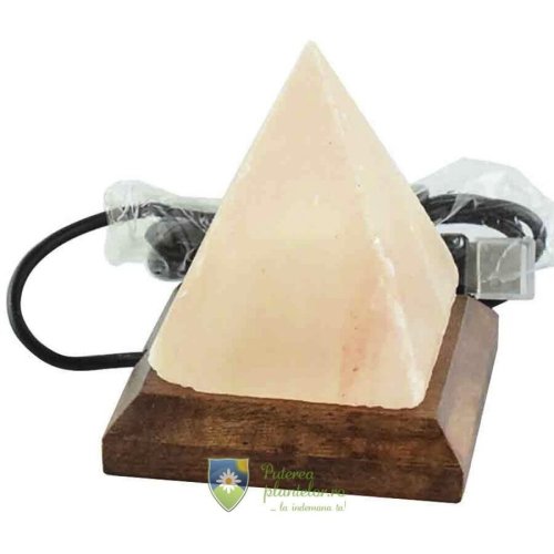 Lampa de sare de himalaya piramida usb 0,5 kg
