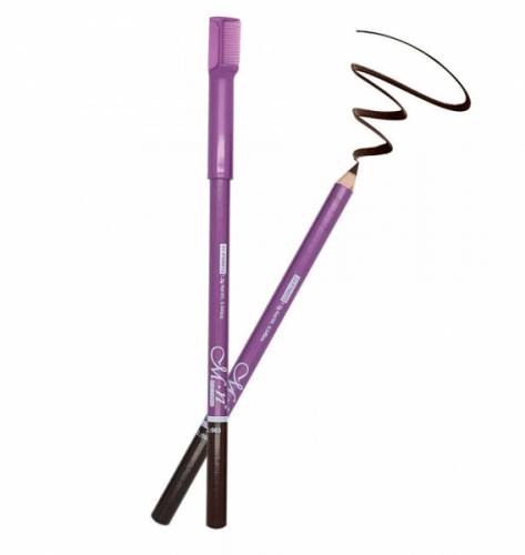 Creion de sprancene rezistent la transfer menow perfect eyebrow cu pieptene 01 black 1.3 gr