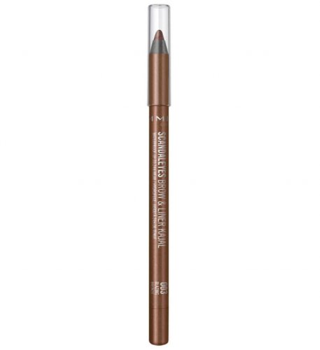 Creion de sprancene rezistent la transfer rimmel london scandaleyes brow liner kajal 003 blazing bronze