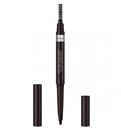 Creion pentru sprancene automatic rimmel london brow this way fill sculpt, 004 soft black