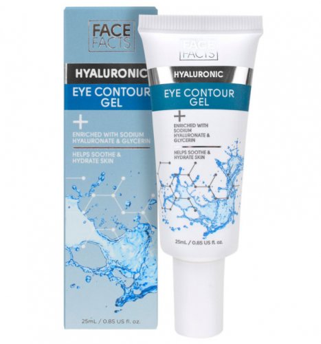 Crema contur pentru ochi cu acid hialuronic, face facts, 25 ml