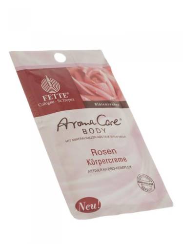 Crema de corp dermasel aroma care cu petale de trandafir 30 ml