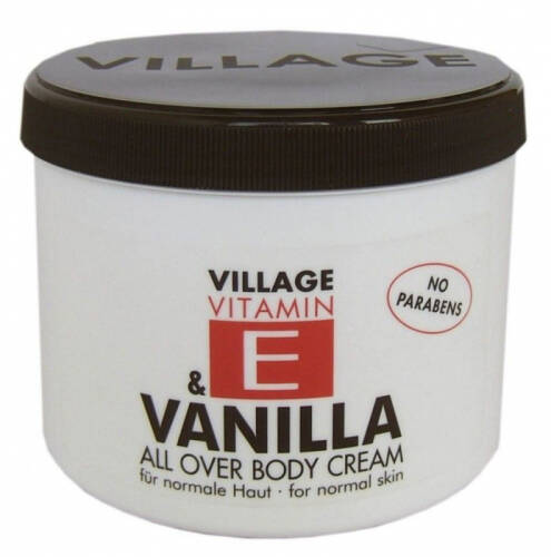 Crema de corp village cosmetics cu vitamina e si vanilie 500 ml