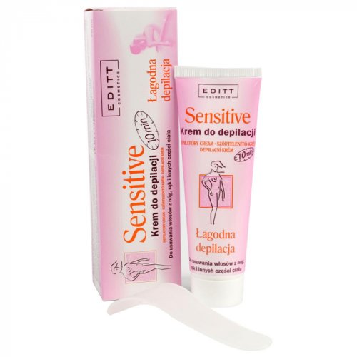 Crema depilatoare pentru piele sensibila editt cosmetics sensitive, 75 ml