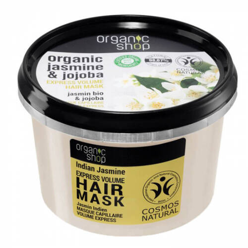 Masca pentru par cu iasomie indiana si ulei de jojoba, organic shop hair mask, ingrediente 98.67% naturale, 250 ml