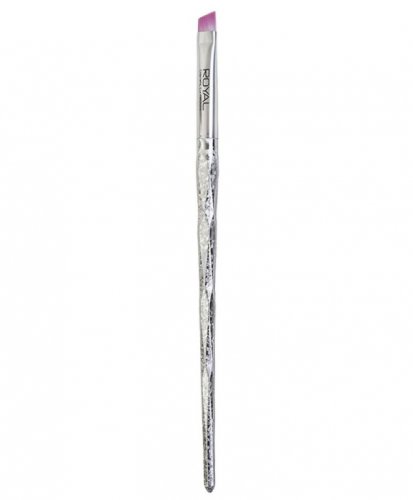 Pensula unghiulara pentru sprancene royal prismatic angled eye brow brush, 17 cm