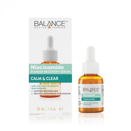 Ser facial anti-sebum cu niacinamida balance active blemish recovery serum, 30 ml