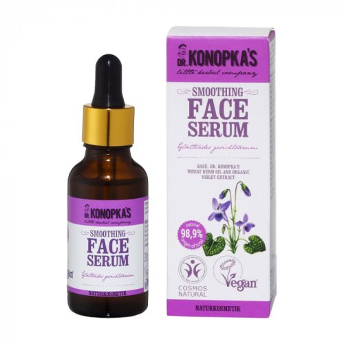 Ser pentru fata dr. konopka s cu efect de calmare si regenerare a pielii iritate, ingrediente 98.9% naturale, 30 ml