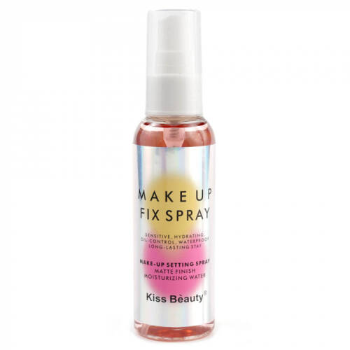 Spray fixare machiaj kiss beauty makeup fix spray pentru ten gras, cirese, 100 ml