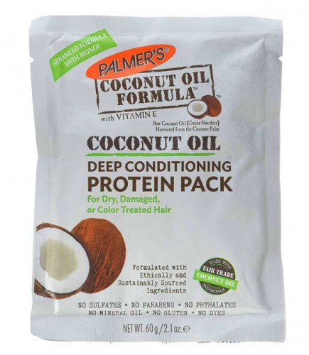 Tratament intensiv par uscat palmer s coconut oil formula protein pack, vitamina e, lapte de cocos, keratina si proteine din matase, 60 g