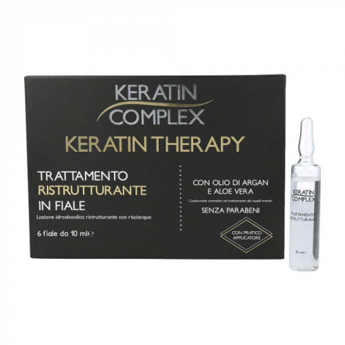 Tratament restructurant pentru par in fiole keratin complex 6 fiole x 10 ml