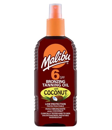 Ulei de plaja accelerator malibu bronzing tanning oil cu ulei de cocos, spf6, 200 ml
