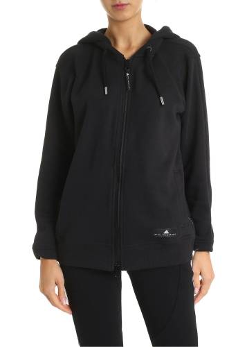 Adidas By Stella Mccartney ess black sweatshirt with hood black