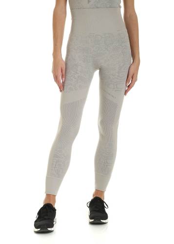 Adidas By Stella Mccartney essential logo leggings in dove grey grey