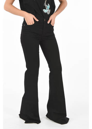 Adidas By Stella Mccartney high-rise waist bootcut jeans black