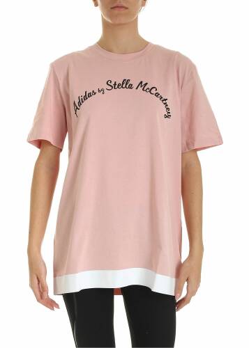 Adidas By Stella Mccartney logo t-shirt in pink pink