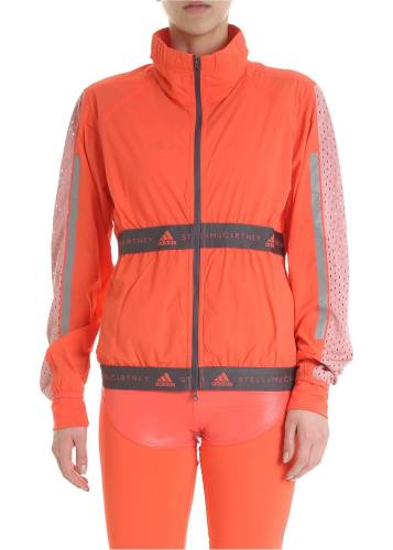 Adidas By Stella Mccartney run adidas coral color jacket orange