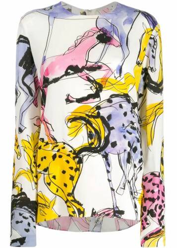 Adidas By Stella Mccartney viscose blouse multicolor
