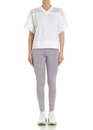 Adidas By Stella Mccartney white training white mesh t-shirt white