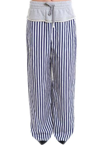 Alexander Wang cotton pants white/blue