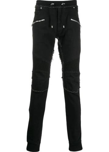 Balmain cotton pants black