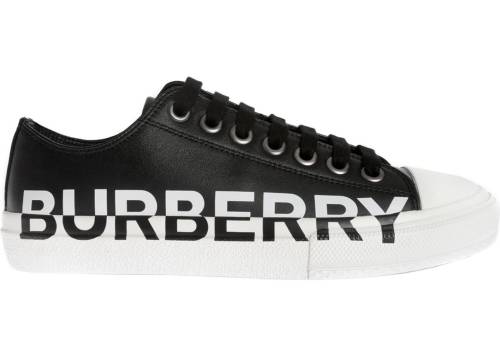 Burberry logo sneakers in black black