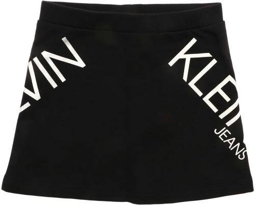 Calvin Klein Jeans logo skirt in black black