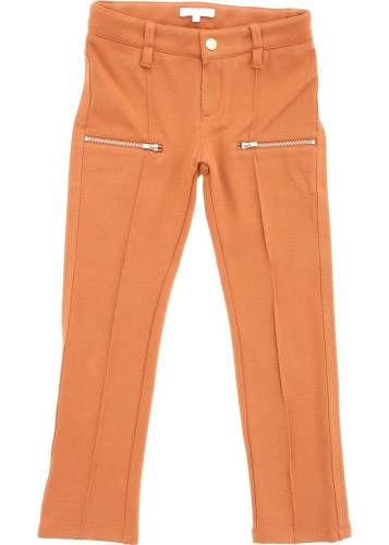 Chloe sweatpants with zip in rust color orange