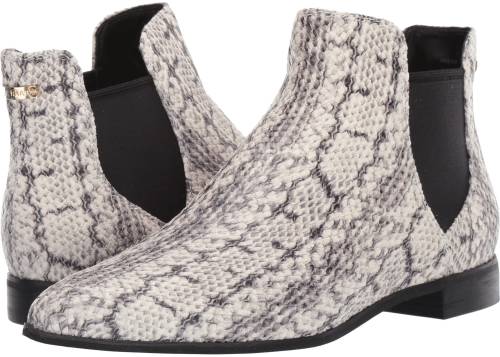 Cole Haan hara bootie natural python print leather/black wool gore/black
