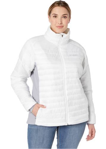 Columbia plus size powder pillow hybrid jacket white/astral