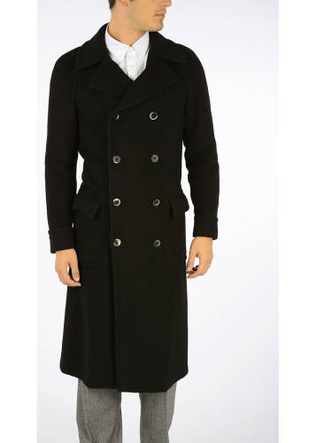 Corneliani double breasted coat black