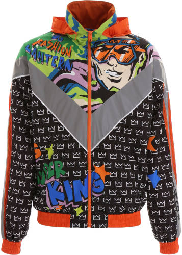 Dolce & Gabbana multicolor printed jacket variante abbinata