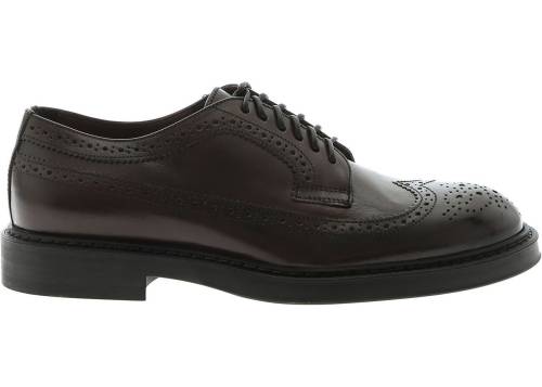 Doucals Doucal's brogue derby shoes in brown color brown