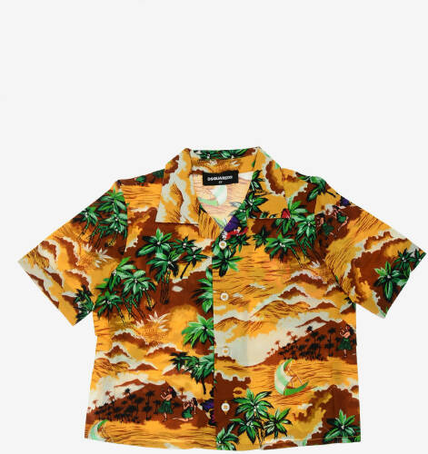 Dsquared2 Kids hawaii printed shirt multicolor
