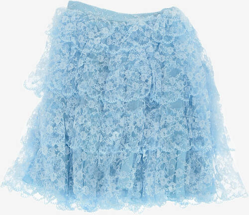 Dsquared2 Kids laced skirt light blue